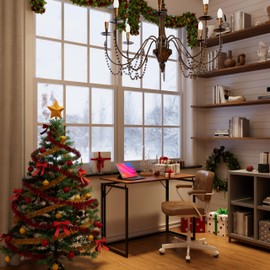 alawooder Folding Desk 30 Inch - No Assembly Small Foldable Desk for Small Space, Minimalist Space Saving Collapsible Compact Desk Portable Table for Craft, Writing, Study and Work