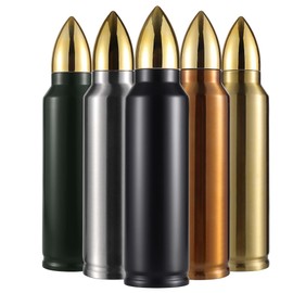 Goetland 304 Stainless Steel 32 oz Bullet Water Bottle Bullet Tumbler Vacuum Insulated Cup Travel Mug Flasks No Logo Black