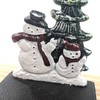 Black Ginger Cast Iron Christmas Stocking Holder and Hook, 4