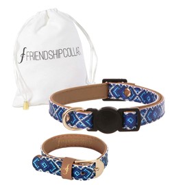 FriendshipCollar Dog or Cat Collar and Matching Bracelet Set - The Mucky Pup - Water & Scratch Resistant!