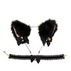Cosplay Girl fluffy cat ear headdress accessories with collar set,
