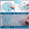 Geometric Ruler, Multifunctional Geometric Ruler, Geometric Drawing, Measuring Instruments, Drawing