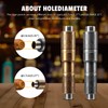 Hancigar Cigar Punch Portable Retro Engraved Double Size Hole Opener