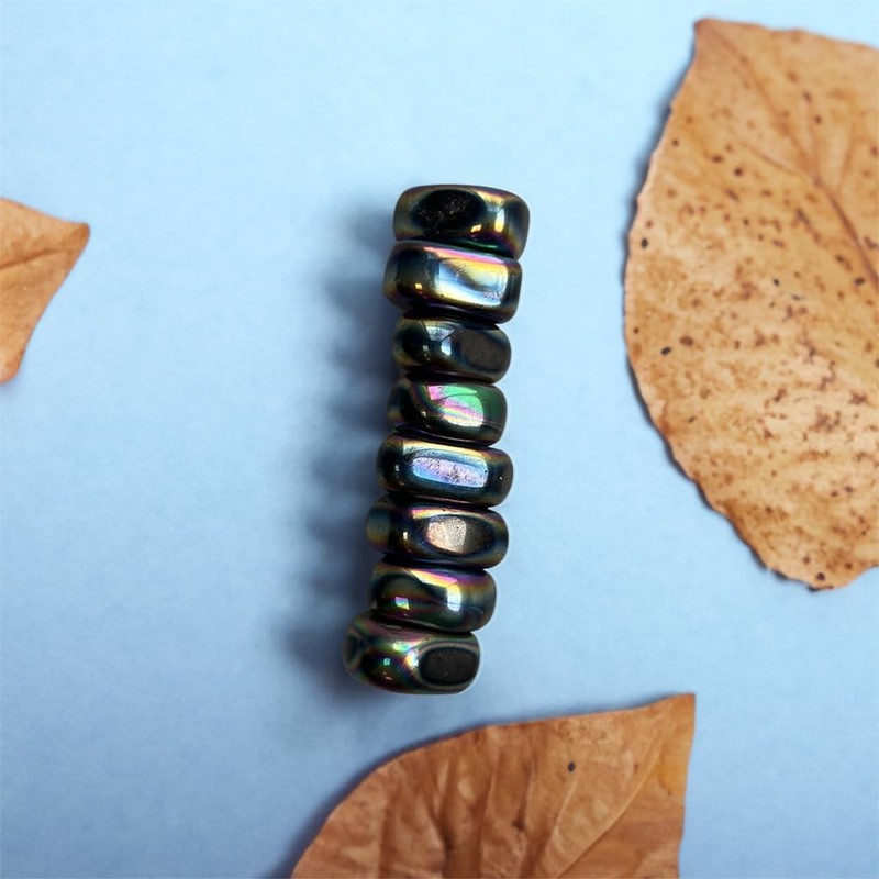 VIE Tumbled Magnets, Pack of 6, Aura Hematite