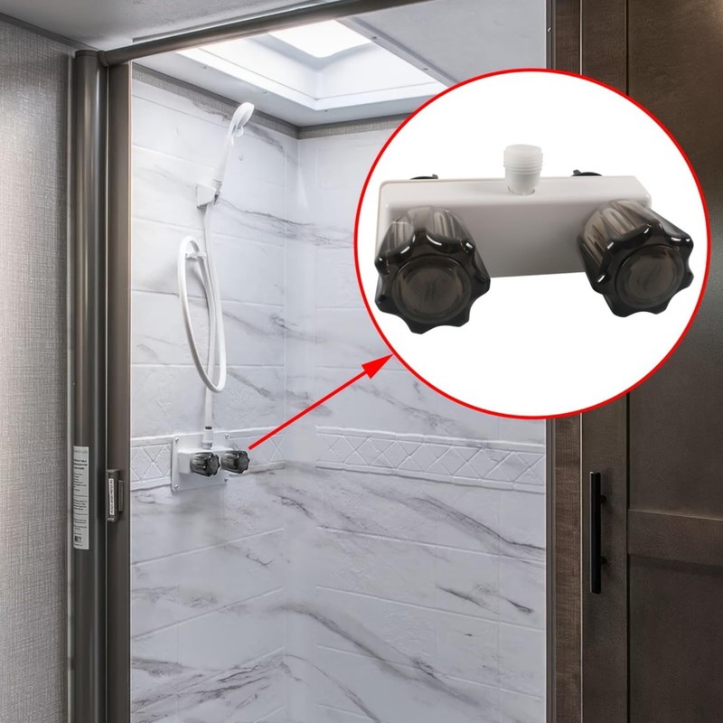 Autokemat RV Shower Faucet, Camper Shower Faucet Replacement, 4" RV