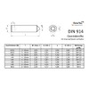 Set Screws A2 Stainless Steel M 8 x 10 mm