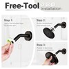 Shower Head High Pressure Rain, Luxury Bathroom Showerhead with Adjustable