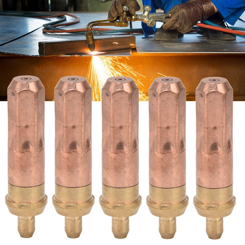 5Pcs Acetylene Cutting Tip Welding Torch Nozzle Accessory Tool Set