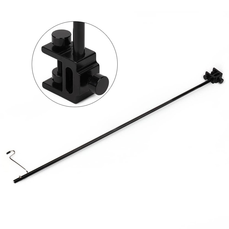 Black Portable Aluminum Alloy Folding Light Bracket Stand Outdoor Camping