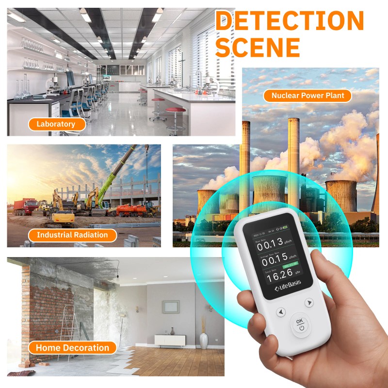 Modern Household Geiger Counter ABS Nuclear Radiation Detector for Radioactive