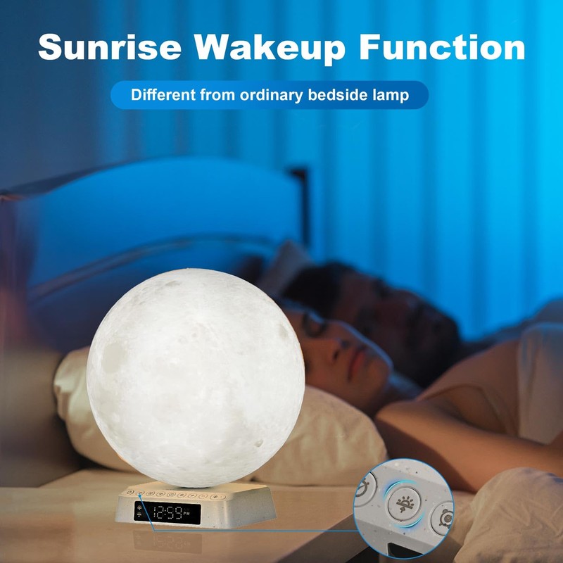 JUXLamp Sunrise Alarm Clock Wake Up Light - 3 Color