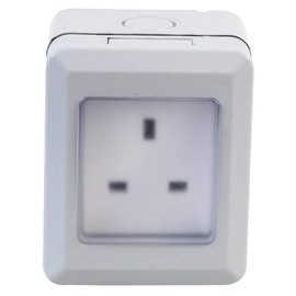 Pro Elec PEL00886 1-Gang Weatherproof mains Socket, IP55