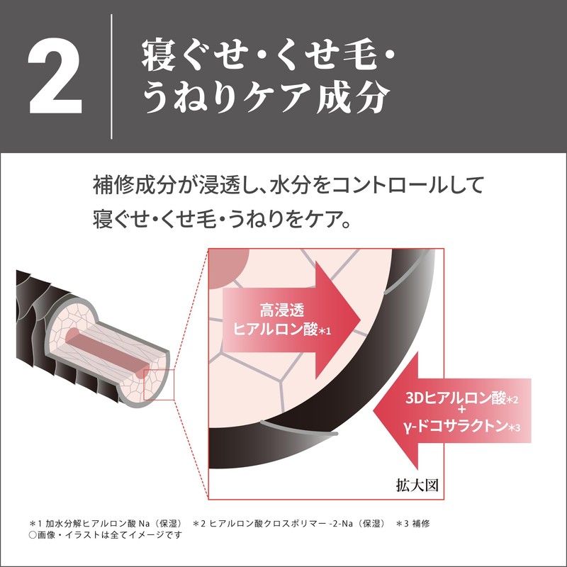 TAKE3 Control Conditioner, For Sleeping Care, Frizzy Hair, Wavy Care,