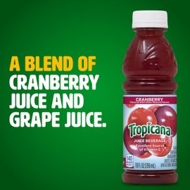 Tropicana Cranberry Cocktail Juice, 10 Ounce (Pack of 24)