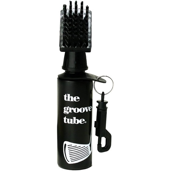 ProActive Sports Groove Tube Golf Club Cleaner Squeeze Bottle Brush , black, 7 1/2 inches tall