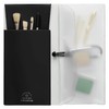 LIHIT LAB A7941-24 Anti-Bacterial PVC Flat Pencil Case, Transparent, Slim