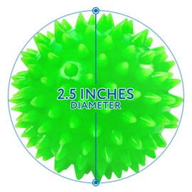 IMPRESA Spiky Fidget Balls - 10-Pack, Multicolor - Stress Ball & Squeeze Toy for Kids & Adults