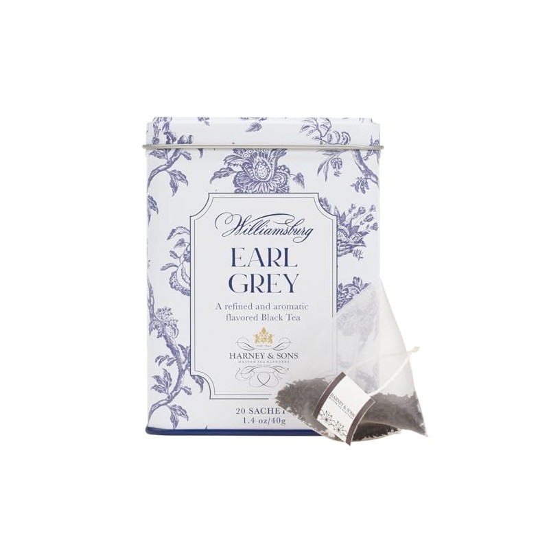 Harney & Sons Williamsburg Earl Grey, 20 sachets | Black