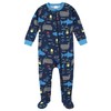 Gerber Paquete de 2 Pijamas con pies para bebé, Azul