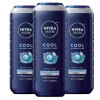 NIVEA 3-Pack NIVEA MEN Cool Body Wash with Icy Menthol,