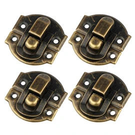 OSALADI 20 Piezas Pequeño Para Caja De Madera Cofre Antiguo Pequeño Gancho Herrajes Para Pestillos De Joyero Pasador Decorativo Cerrojo Mini Herrajes Antiguos Candado Hoja De Hierro Joyas
