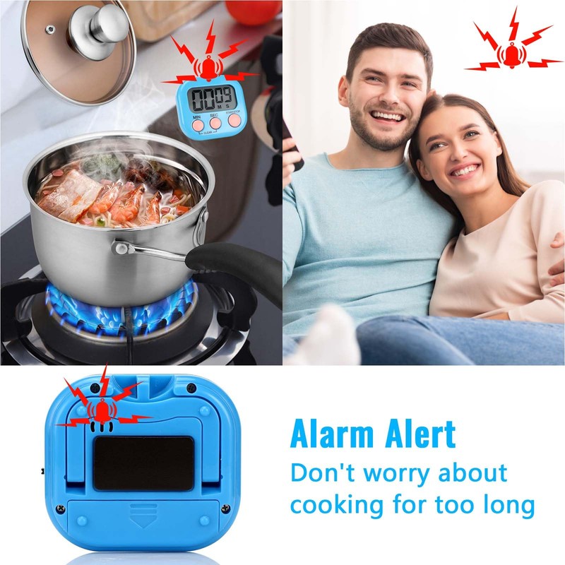Kasanni Set of 4 Kitchen Timer Digital Egg Timer Digital
