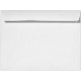 9 x 12 Booklet Envelopes in 28 lb. Bright White for Mailing a Business Letter, Catalog, Financial Document, Magazine, Pamphlet, 50 Pack (White)