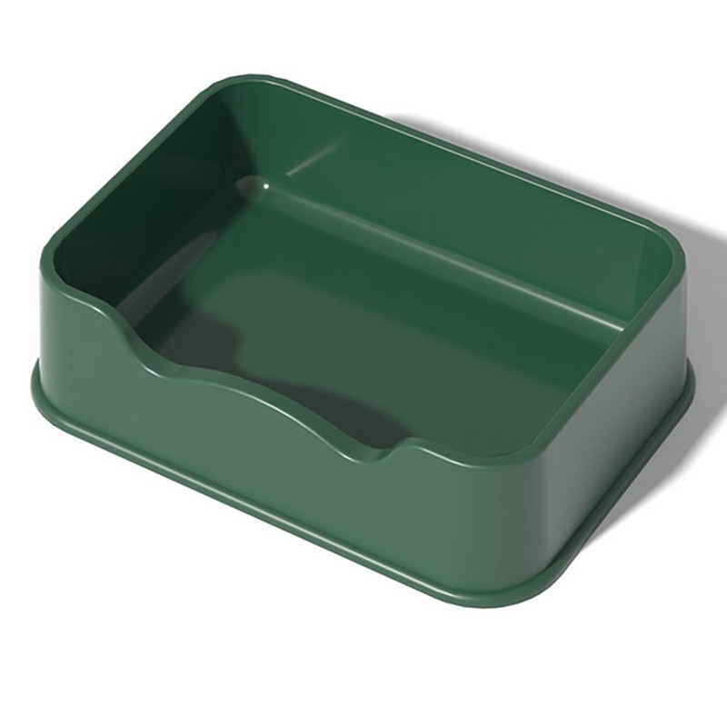 Cat Litter Pan Square Large Capacity Cat Litter Basin Spatter