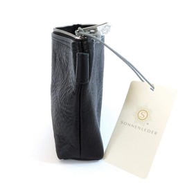 'Sun Leather – Quality Pencil Case "Berit Large Genuine Leather Colour: Black * *