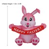 Easter Inflatable Yard Decoration 4.9ft Easter Inflatable Bunny Happy Easter