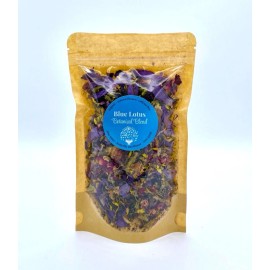 Earth Magic Apothecary Organic Blue Lotus Butterfly Pea Rose Petal Botanical Blend, 1/2oz, 1oz - 1/2oz BLUE LOTUS TEA