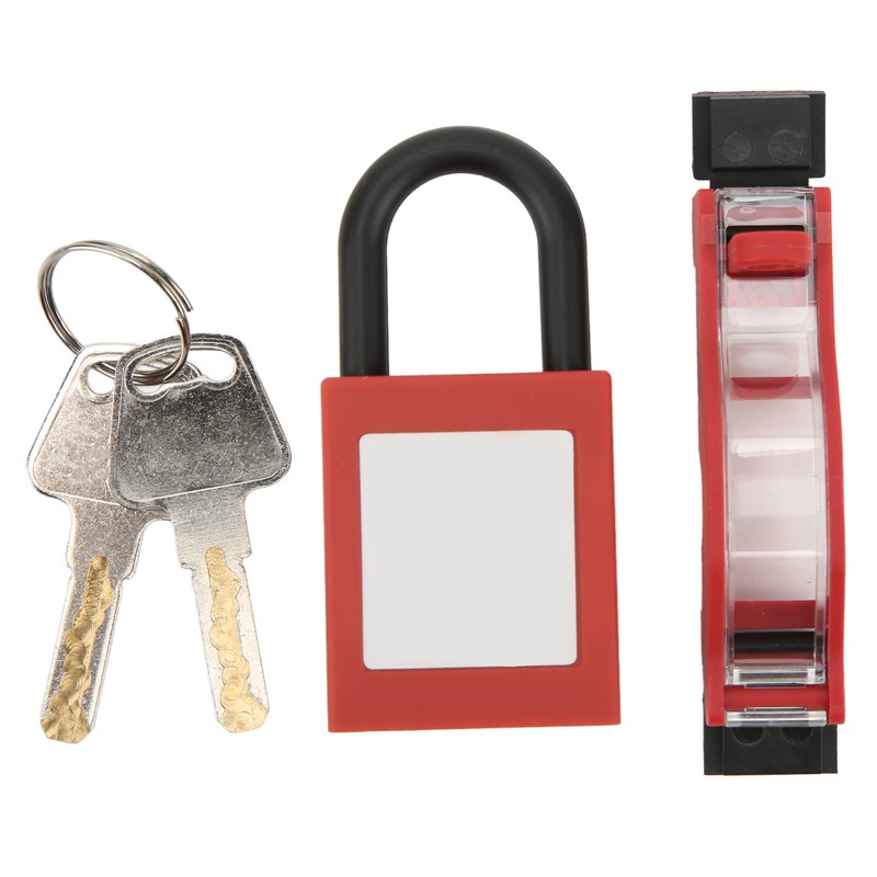 Circuit Breaker Safety Lock Set Transparent Protective Cover Padlocks Kit