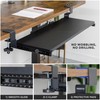 Keyboard Tray Under Desk Pull Out with Extra Sturdy C
