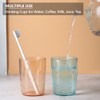 Baowindy 4Pcs Bathroom Tumbler Toothbrush Cups, Smiley Unbreakable Toothbrush Holders,