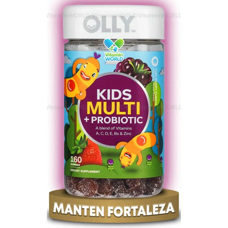 Olly Kids Multivitaminas + Probioticos Con 160 Gomitas