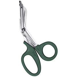 ASA Techmed Medical Scissors, EMT and Trauma Shears, Premium Quality 7.5" (Hunter Green)