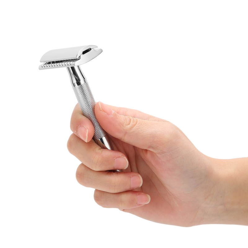 Long Handle Safety Razor Zinc Alloy Safety Razor Reusable Manual