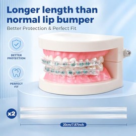B Rush Funda Cómoda Para Brackets: Protector Labial De Ortodoncia, Protector Labial, Protector Bucal Para Brackets, Alternativa A La Cera. Protector Labial Dental.