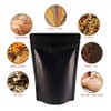 RIGHTPAK Stand Up Pouch Black Matt 50 Pieces 12cm x