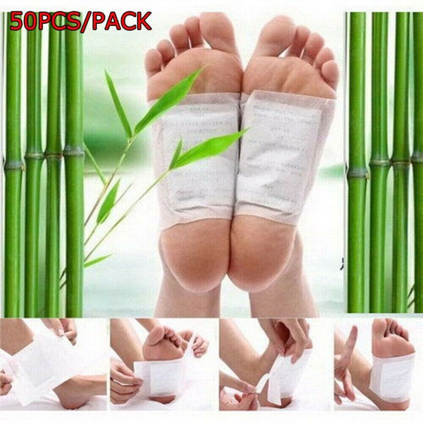 Unbranded 50PCS Detox Foot Pads Bamboo Vinegar Cleansing Patch Pain