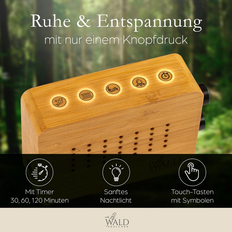 WALDKEHLCHEN - Bird Chirping Box Toilet Motion Sensor Made of