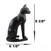 Ancient Egyptian Goddess Bastet Statue In Rustic Clay Finish Temple