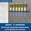 3-H Screwdriver Organizer, 4 pcs Pegboard Screwdriver Holder,Newly Opened Mold