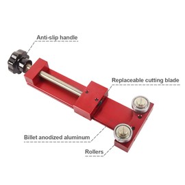 LFGUD 66490 Oil Filter Cutter, Oil Filter Cutter Cutting Tool for Filter Cutting Range 5 1/2 Inch Diameter Red