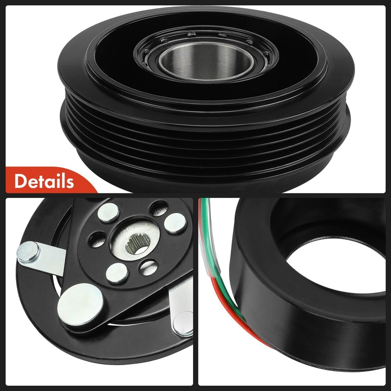 A-Premium Air Conditioner AC Compressor Clutch Kit Compatible with Honda