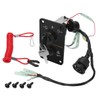 JAVIK 704-82570-08-00 Main Switch Panel Outboard Single Engine Key Switch
