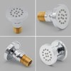 HOMEDEC 2inch Brass Shower Body Sprayer Jets Shower Head, Valve