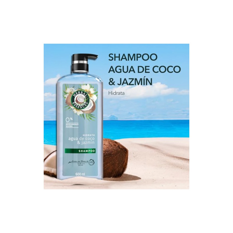 Herbal Essences Shampoo Classics Hidrata Agua de Coco & Jazmín