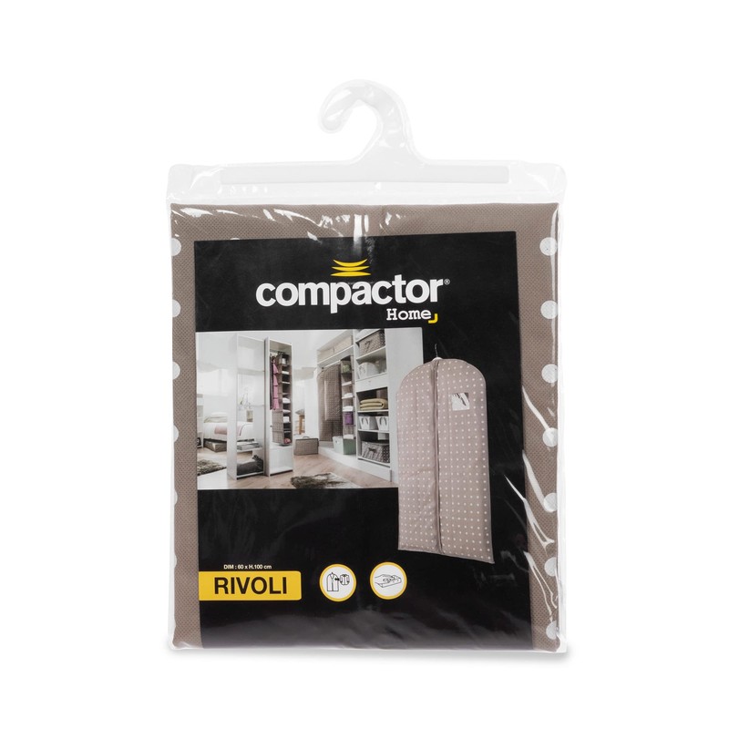Compactor Set of 3 Brown Small Garment Bags, Non-Woven 75