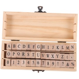VILLFUL 1set Vintage Alphabet Stamp Wooden Craft Stamps for Scrapbooking DIY Journals and Present Labels Durable and Unique Design for Creative Projects